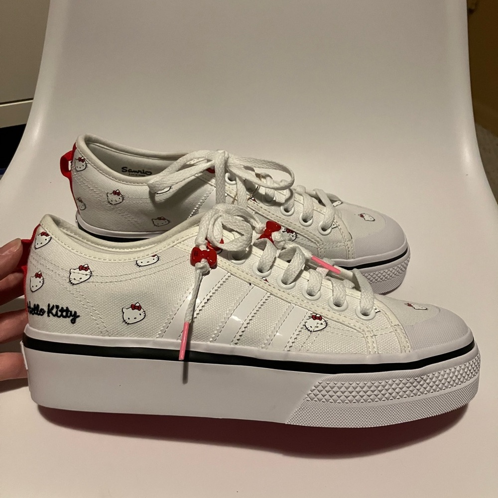 Adidas x hello kitty rare nizza limited edition sneakers platform shoes 9.5